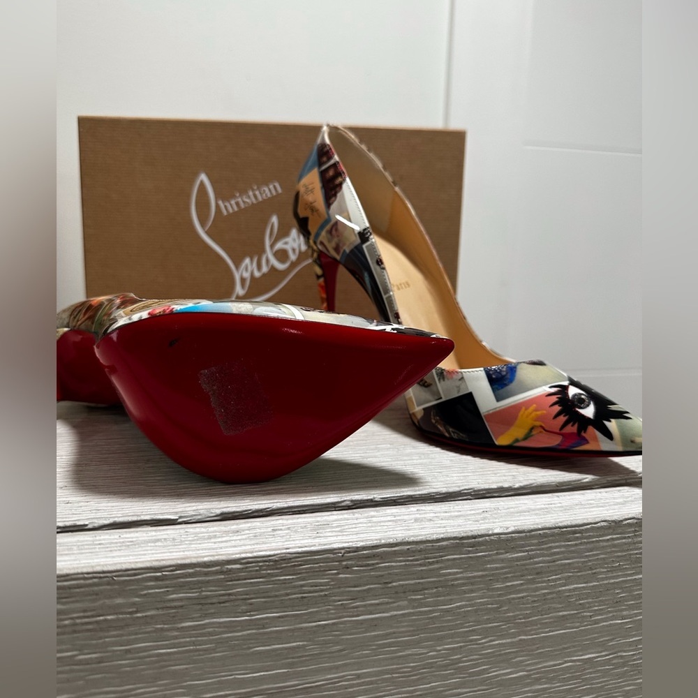 Christian Louboutin Pigalle Follies 100 Patent Collage Multi - size 41 - Picture 2 of 7